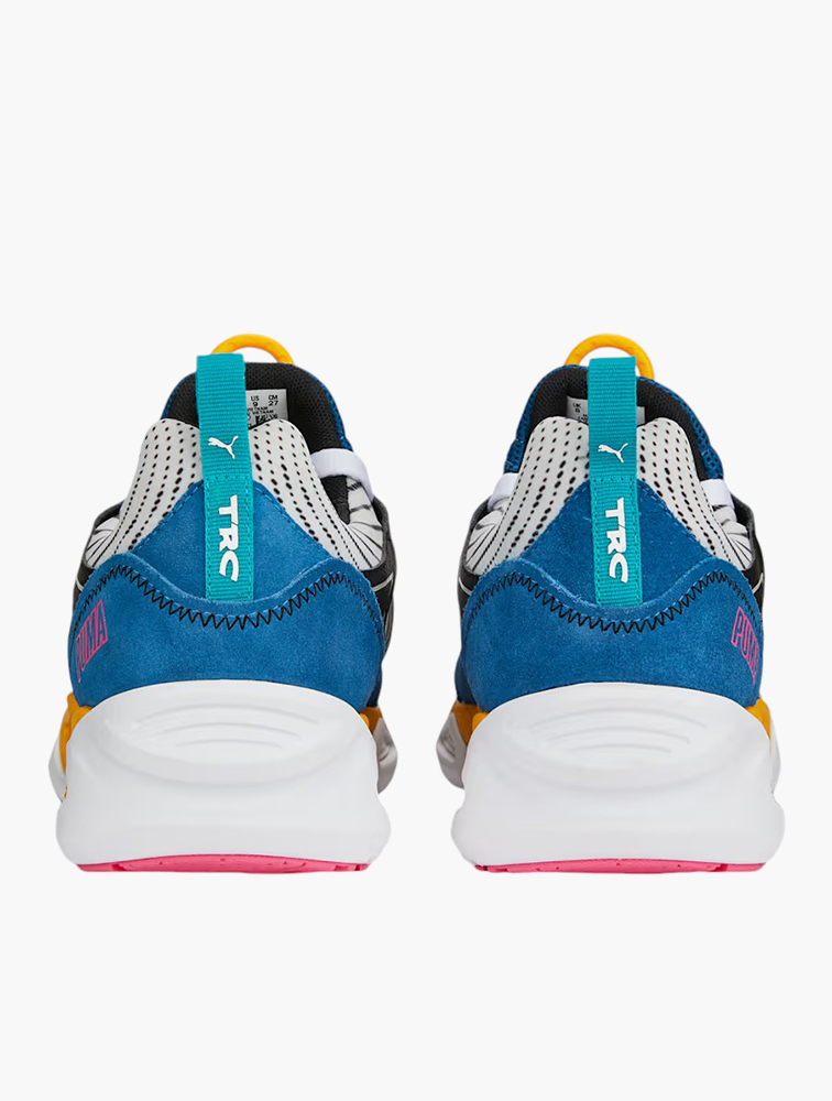 MyRunway | Shop PUMA Lake Blue & Tangerine Trc Blaze Swxp Lace-Up